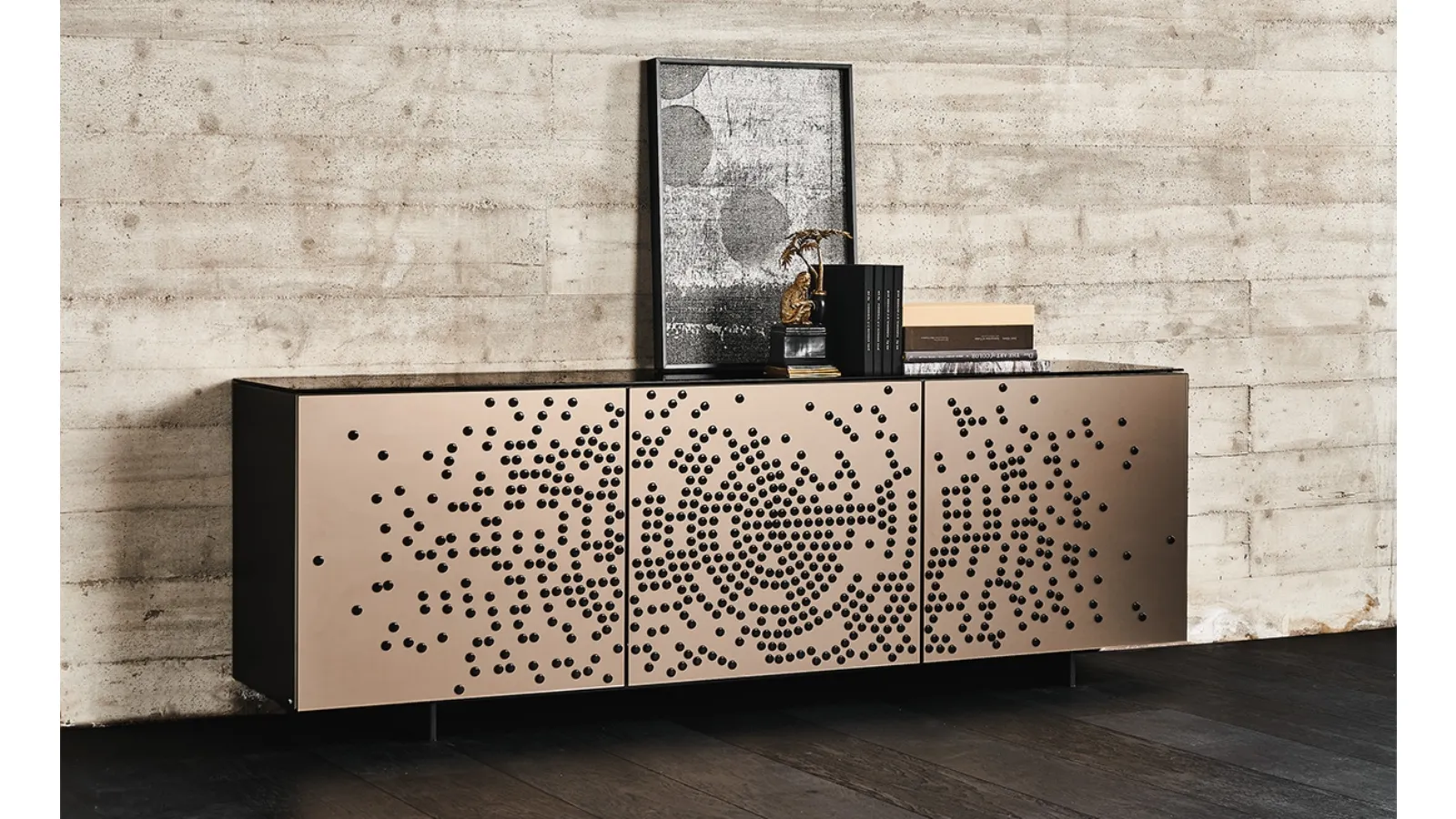 Madia Voyager in legno laccato di Cattelan Italia