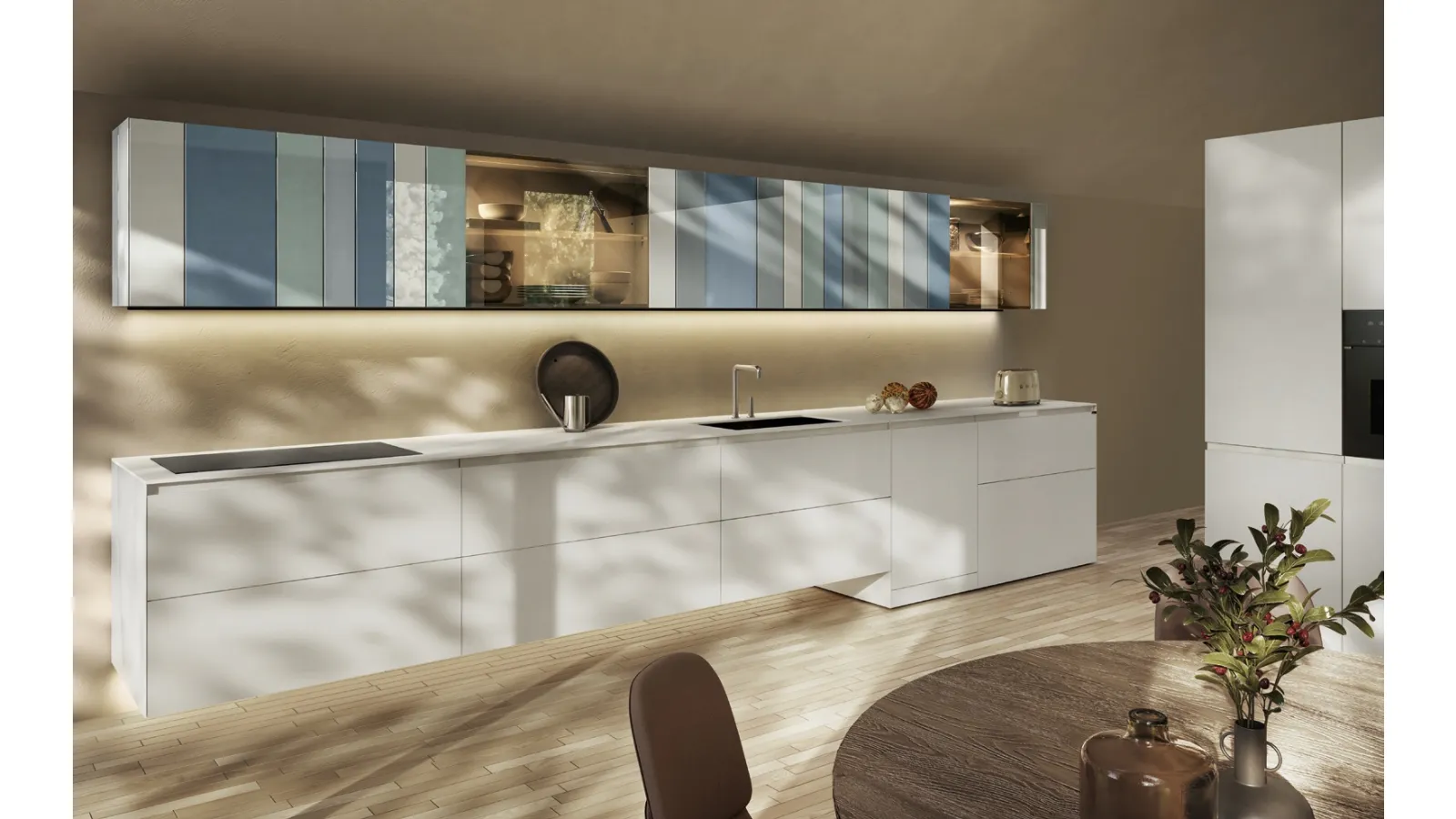 Cucina Design ad angolo NOW Project 2833 di Lago